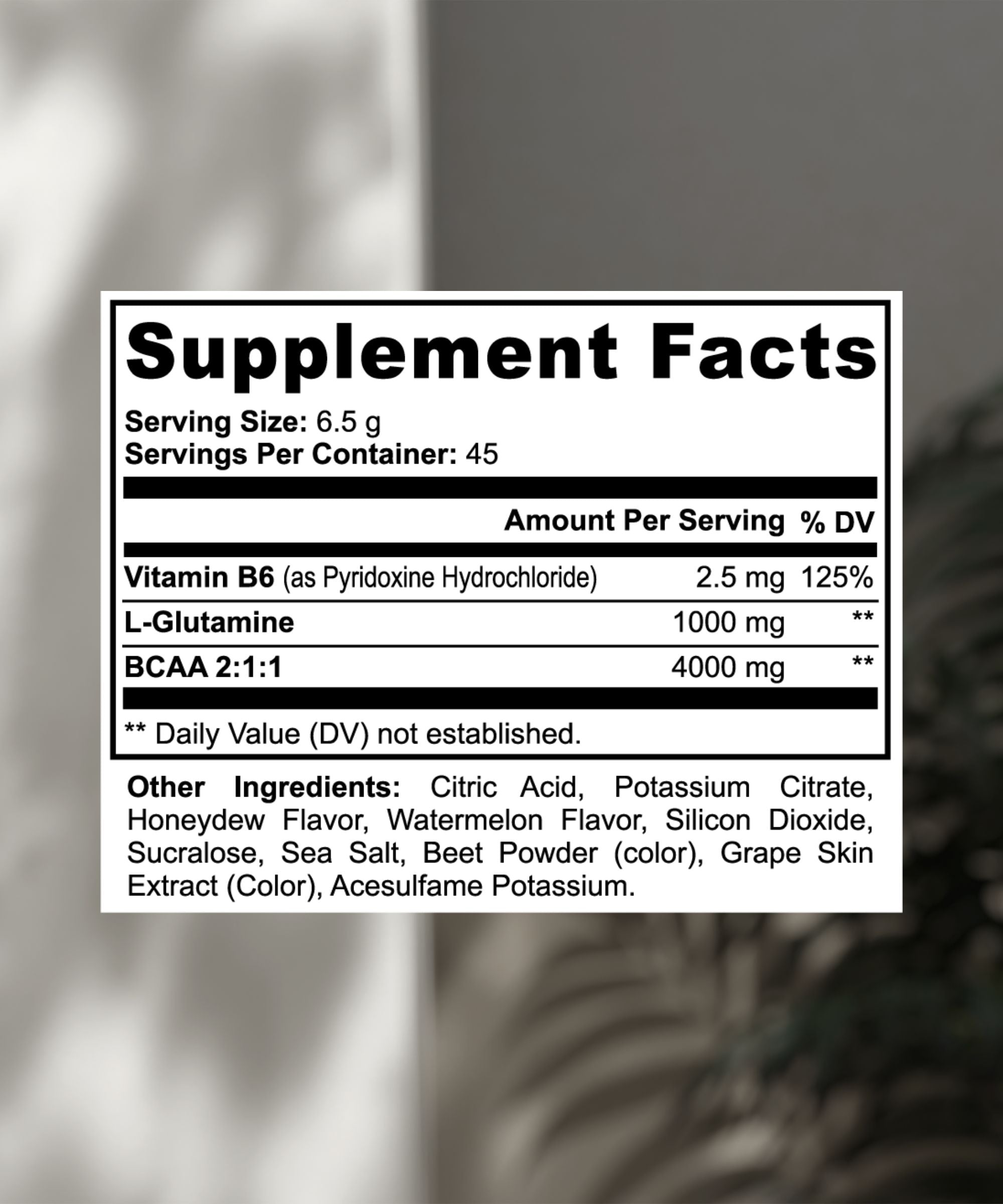 BCAA Post Workout Powder (Honeydew/Watermelon)