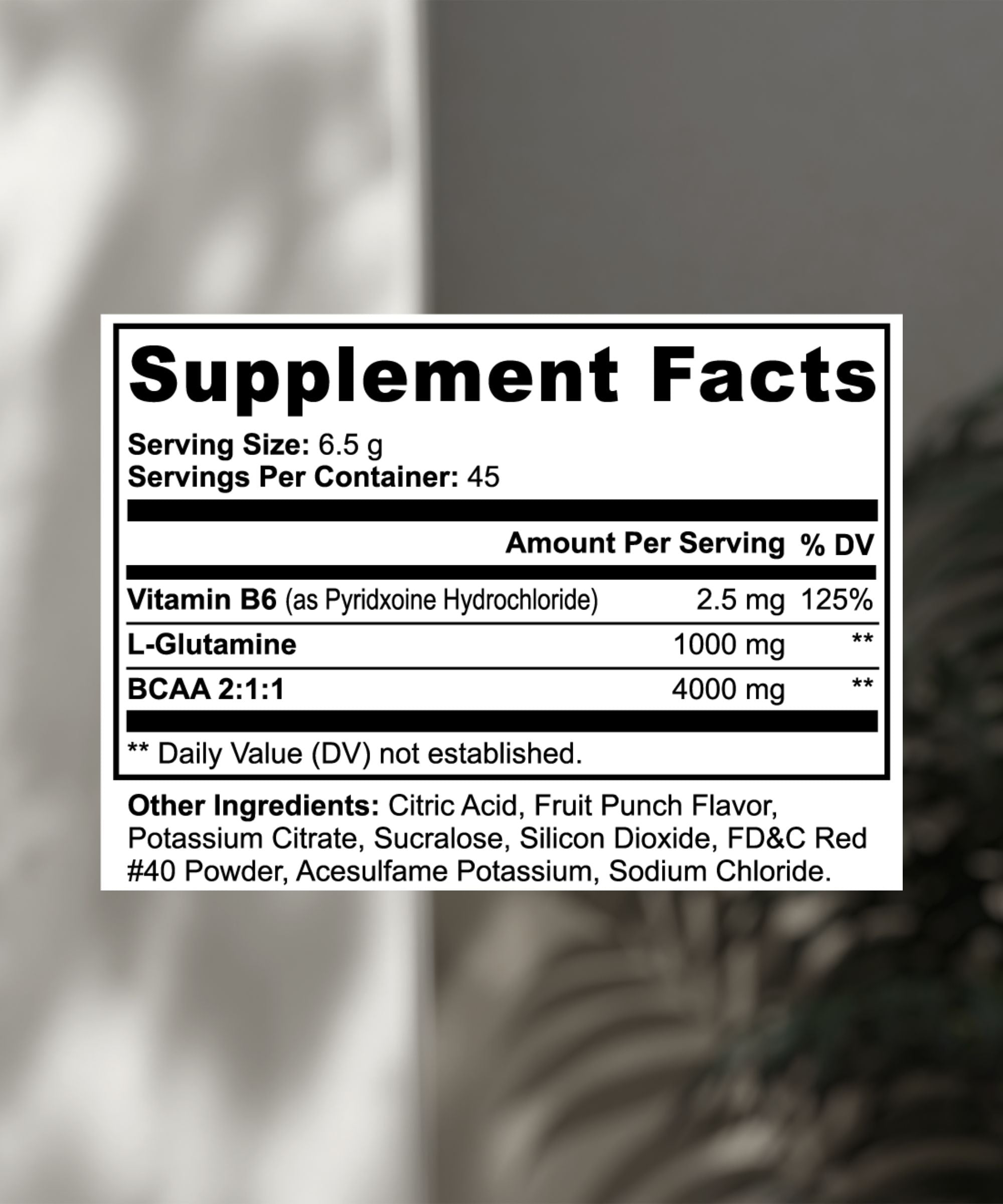 BCAA Shock Powder (Fruit Punch)