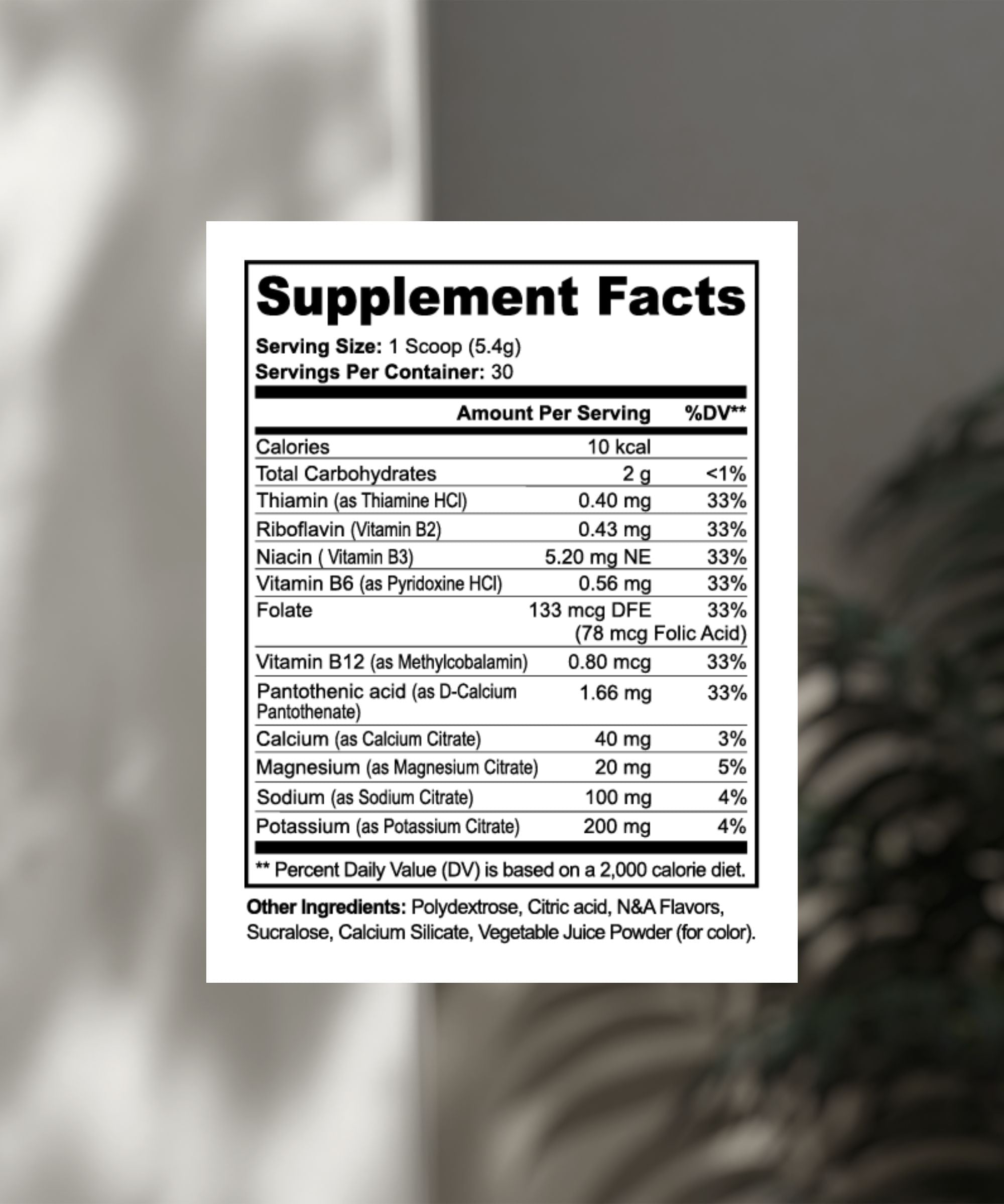 Hydration Powder (Matcha Green Tea)