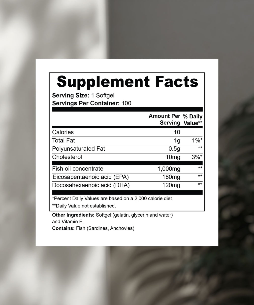 Omega-3 EPA 180mg + DHA 120mg